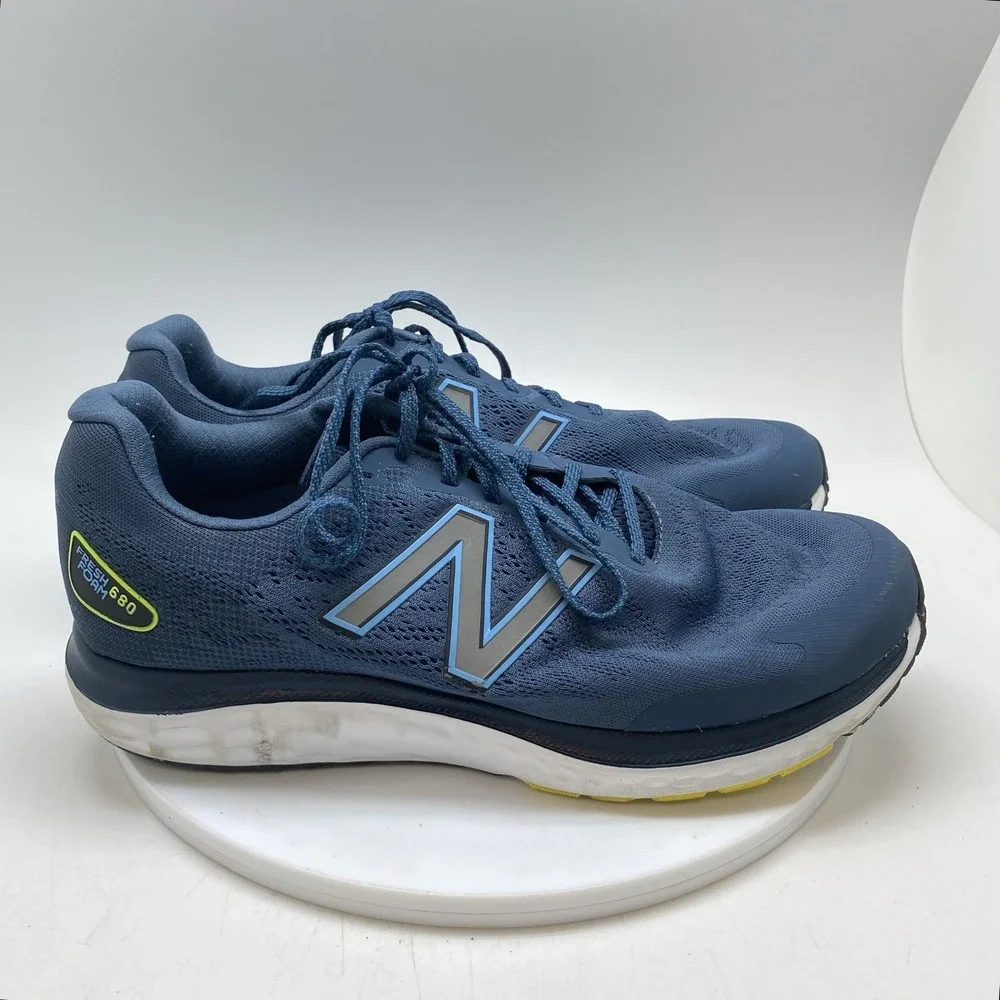New Balance Sneakers Mens 11.5 4E Fresh Foam 680 M680CN7 Blue Athletic Running